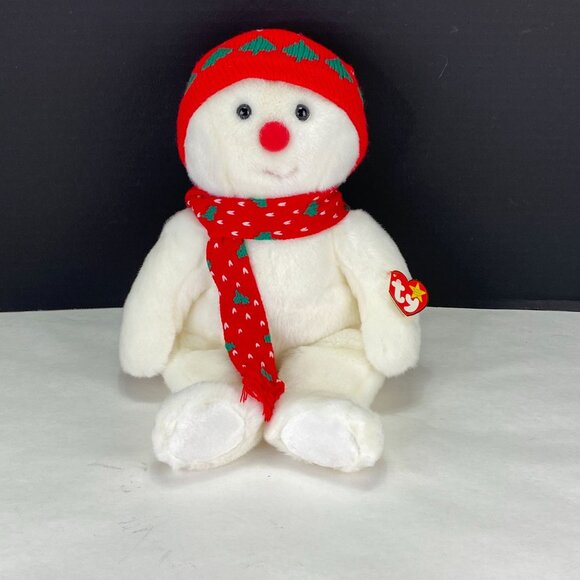Vintage TY 1999 Beanie Baby Buddies Collection Snowboy Snowman Plush - Picture 1 of 11